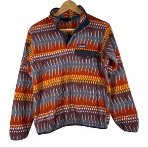 Patagonia RARE Fleece Synchilla Snap-T Style Pullover Laughing Waters Size Small